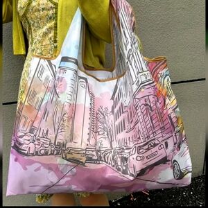 Nwt Large Paris Inspired Tote 34×22